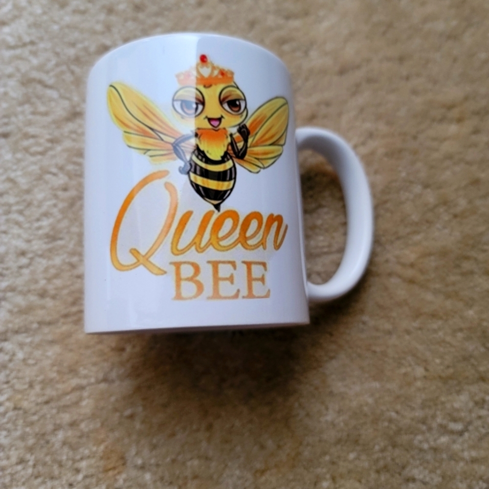 Queen Bee White Mug